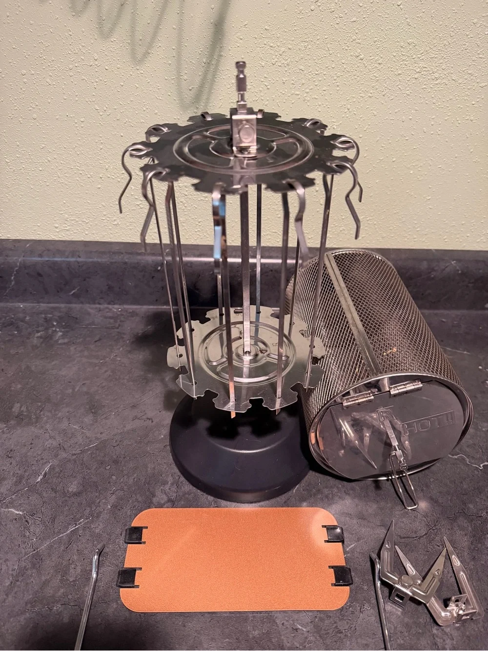 Air Fryer Accessories Set With Spinning Basket And Rotisserie